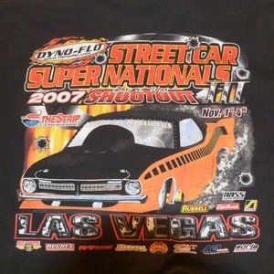 2007 Las Vegas Street Car Super Nationals Shootout III Tee Shirt Men's SZ XL